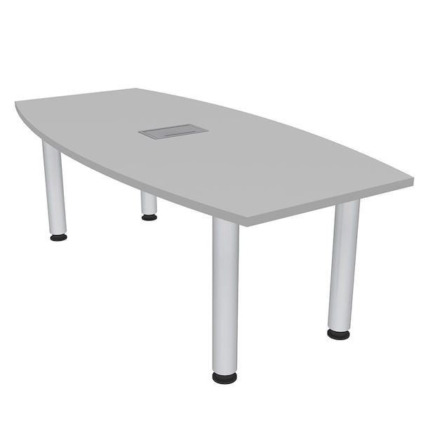 33.5 in W, 59.5 in L, 29 in H, Engineered Wood Top, Light Gray